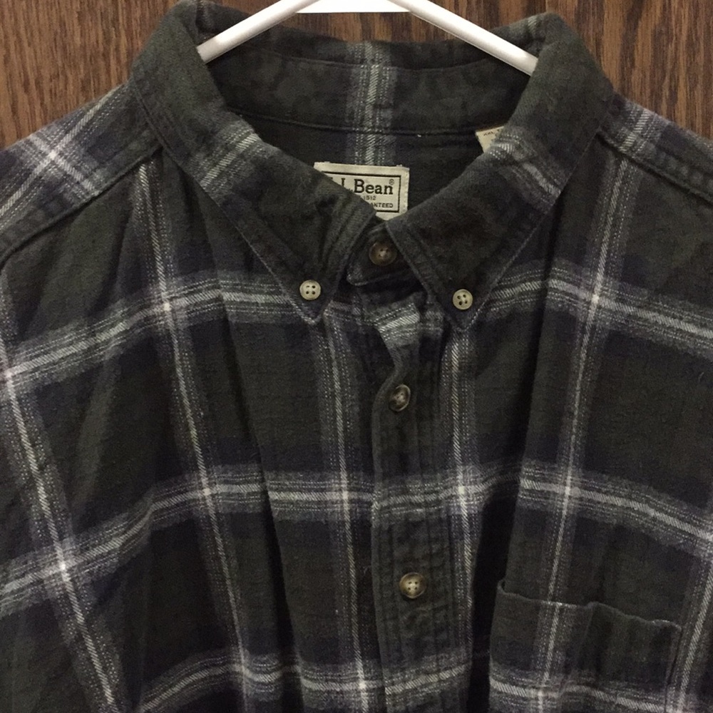 LL Bean Plaid Flannel Shirt